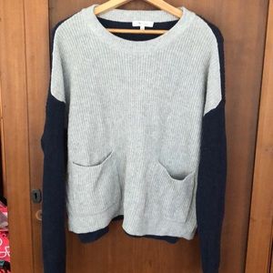 Madewell colorblock pocket sweater